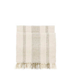 Walton & Co Taupe Recycled Cotton Stripe Runner